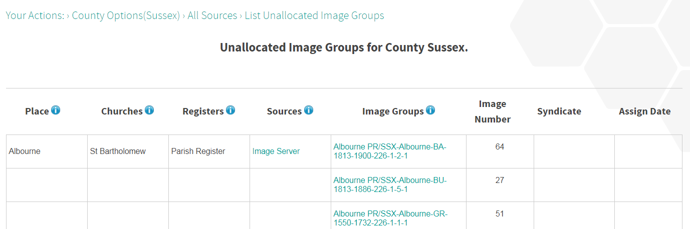 List Unallocated Groups